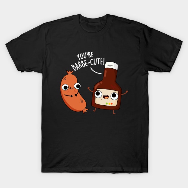 Barbe-cute Cute Funny Barbeque Pun T-Shirt by punnybone